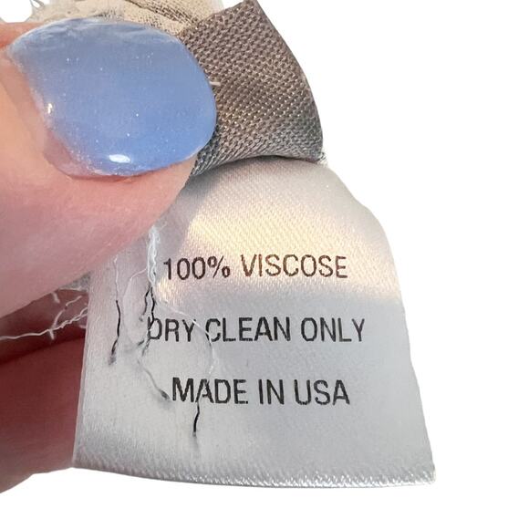 Lela Rose Birds Of A Feather Printed Long-Sleeve Blouse Size 14 - Picture 10 of 13